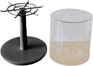Clear Figures Display Case Hanging Stackable Organizer Showcase Doll Display Stand Rotating for Action Figures Doll Keychains