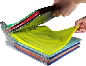 Closet Organizer and Shirt Folder | Regular Size, 20-Pack