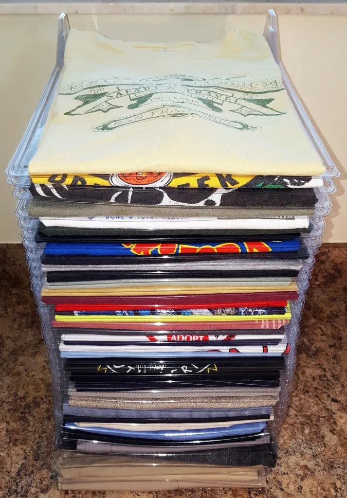 Closet Organizer and Shirt Folder | Regular Size, 20-Pack