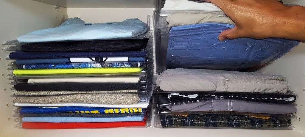 Closet Organizer and Shirt Folder | Regular Size, 20-Pack