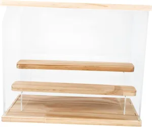Collectible Display Case Organizer Figures Dustproof Storage for Dolls Miniatures Stylish Showcase for Home Office Decor
