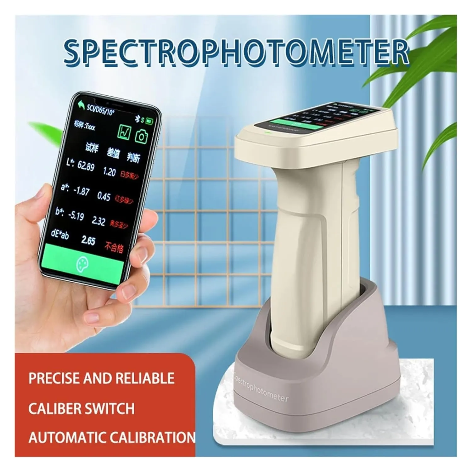 Color Analysis, Portable UV Spectrometer Analyzer, Near Infrared Color Measuring Light XRF,Multifunctional Colorimeter(JDY-F2300)