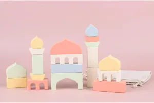 Colorful Masjid Building Blocks Toy, Arabic Educational Toys for Kids, Colorful Mosque Stacking Set for Islamic Education, Islamic Toys, Arabic Toys, Fun Islamic Gift for Boys and Girls
