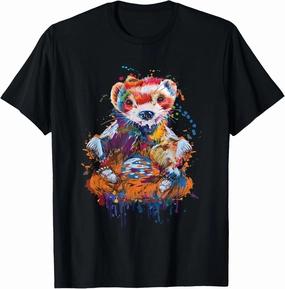 Colorful Ferret - Zoo Animal Ferret Lover T-Shirt