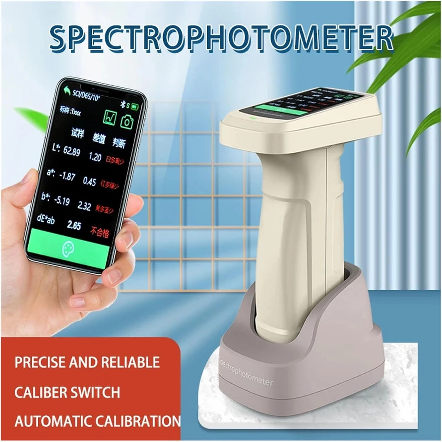 Colorimeter, Portable UV Spectrometer Analyzer, Near Infrared Color Measuring Light XRF,Low Energy Consumption Instrument(JDY-F2300)