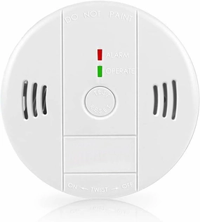 Combination Smoke and Carbon Monoxide Detector Alarm, Beeps Warning Smoke and CO Alarms for Basements Travel Home Office House Bedroom Living Room Car, Battery Operated,Comply with UL 217/2034, 1-Pack