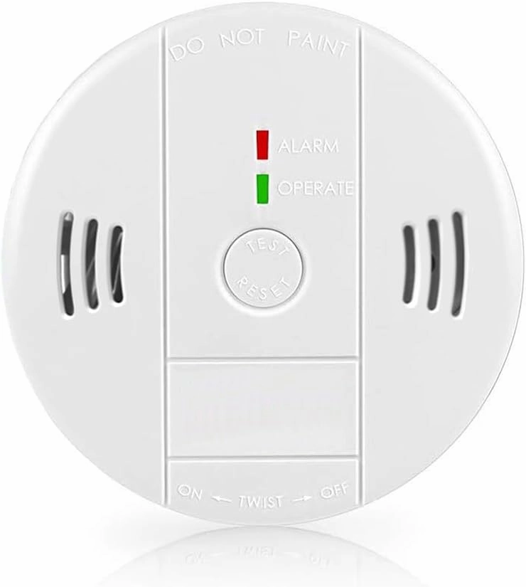 Combination Smoke and Carbon Monoxide Detector Alarm, Beeps Warning Smoke and CO Alarms for Basements Travel Home Office House Bedroom Living Room Car, Battery Operated,Comply with UL 217/2034, 1-Pack