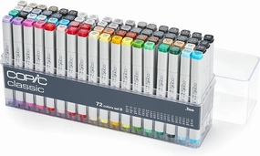 Copic Classic, Alcohol-based Markers, 72pc Set B (New Ver.)