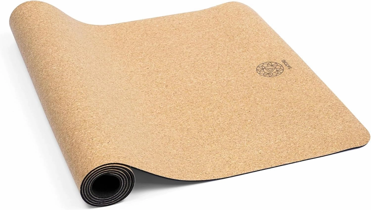 Cork Yoga Mat with Natural Rubber Base, Extra Size, Thickness and Support, Excellent Cushion & Grip, Non-Slip, Non-Toxic, Sweat-Resistant, Sustainable, Eco-friendly Excercise Mat
