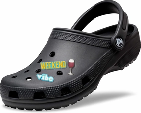 Crocs Mens and Womens Classic Clog w/Jibbitz Charms 3-Packs for Her