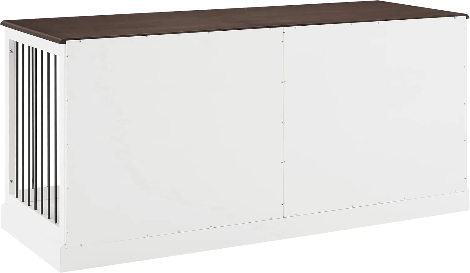 Crosley Furniture Winslow Medium Credenza Dog Crate Kennel for Pets, White
