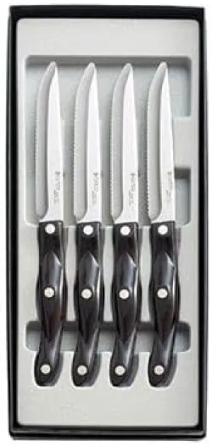 CUTCO Cutlery 4-Piece Steak Knives Knife Set Classic Black #2159