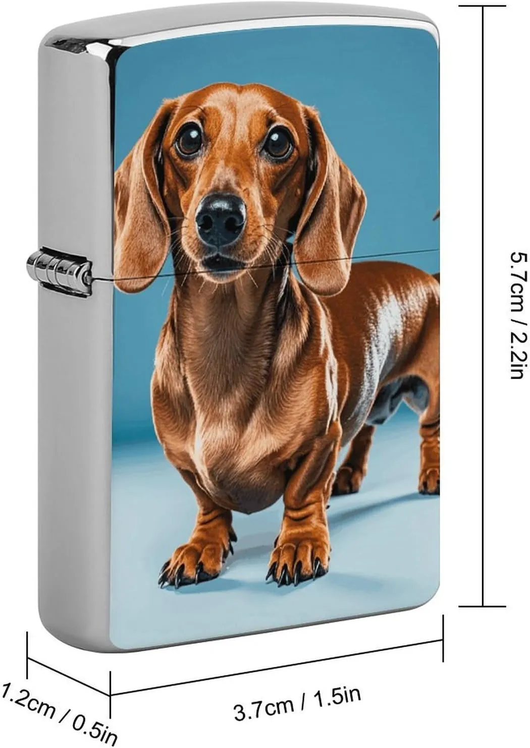 Dachshund Weiner Pet DogLighter Case Waterproof Lighter Sleeve Lighters Protective Cover with Graffiti Design