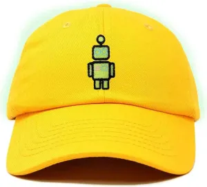 DALIX Robot Embroidered Glow in The Dark Hat Dad Hat Cotton Baseball Cap
