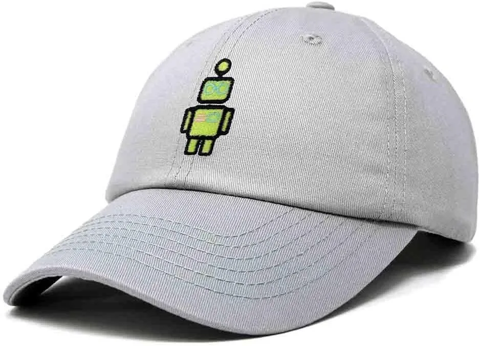 DALIX Robot Embroidered Glow in The Dark Hat Dad Hat Cotton Baseball Cap