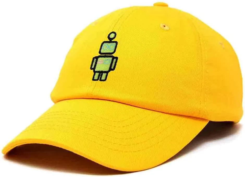 DALIX Robot Embroidered Glow in The Dark Hat Dad Hat Cotton Baseball Cap