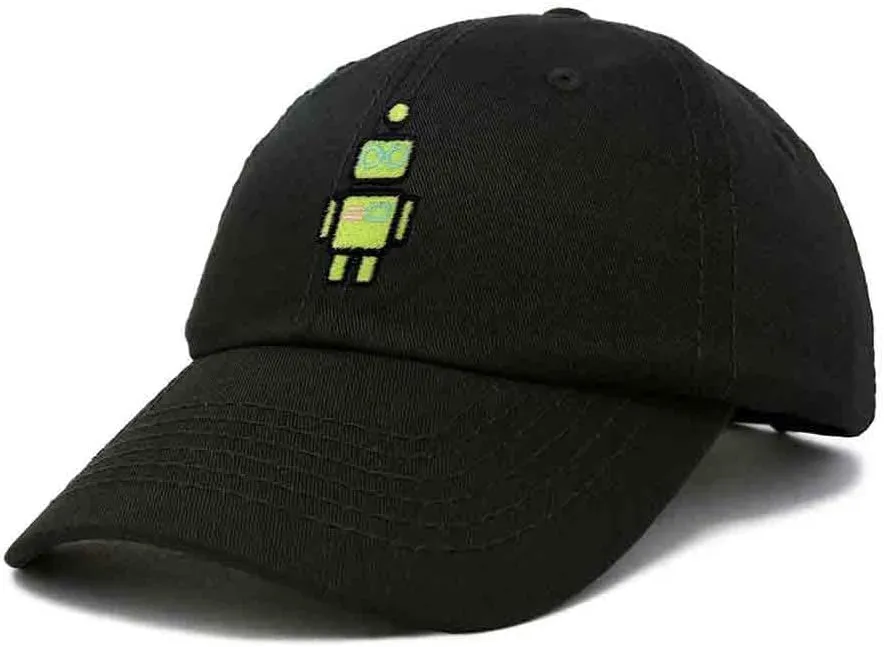 DALIX Robot Embroidered Glow in The Dark Hat Dad Hat Cotton Baseball Cap