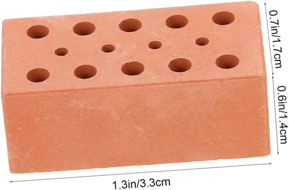 DECHOUS 30pcs Miniature Bricks DIY Craft Blocks Tiny Bricks for Landscaping and Dollhouse for Creative Family Projects