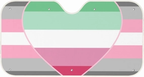 Demigirl Abro-Pride Flag LGBTQ Keep Cool with Our Stylish Car Windshield Sunshade - Easy Install and UV Protection