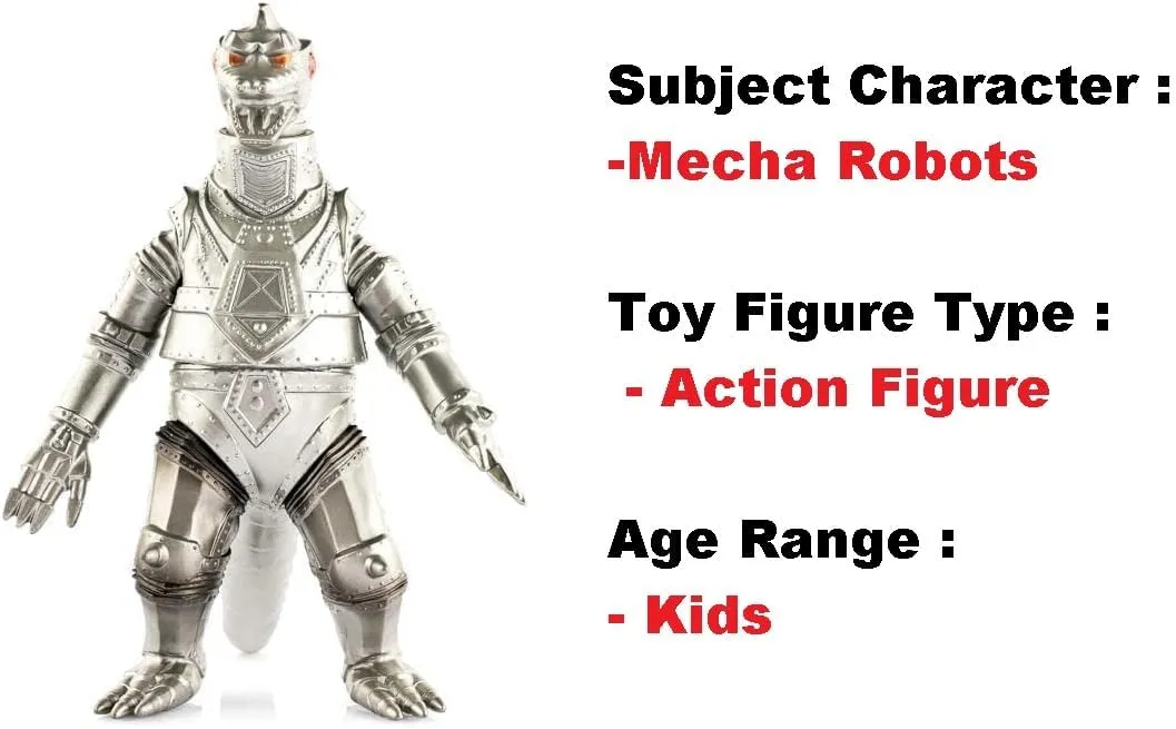 Destroyah Action Figures Toys, King of The Monsters Dragon Monster (Silver Godzi Monster)