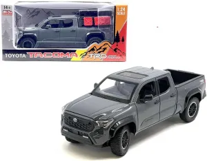 Diecast Model Car Compatible for Toyota Tacoma TRD Off-Road Diecast Model Car, 1:24 Scale, Grey, 2024 Limited Edition Die-Cast New Tooling H08778-GRY