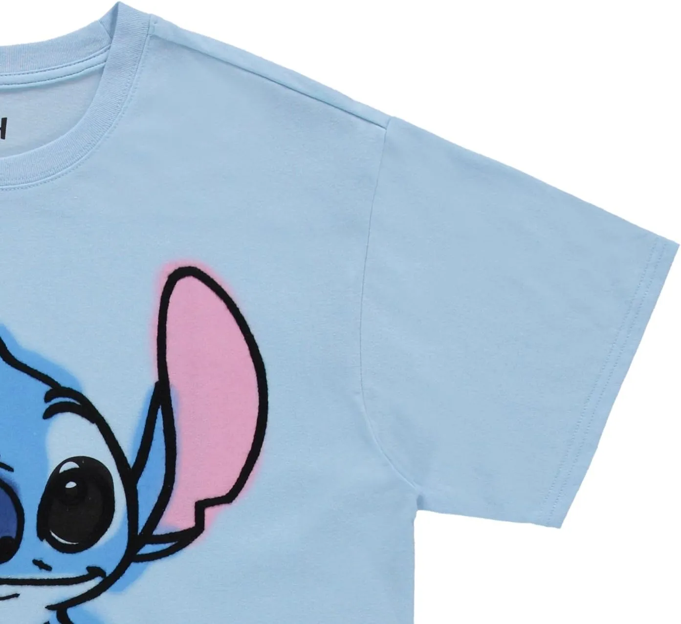 Disney Ladies Lilo and Stitch Shirt - Ladies Classic Lilo and Stitch Embroidery Tee Lilo and Stitch Front and Back T-Shirt