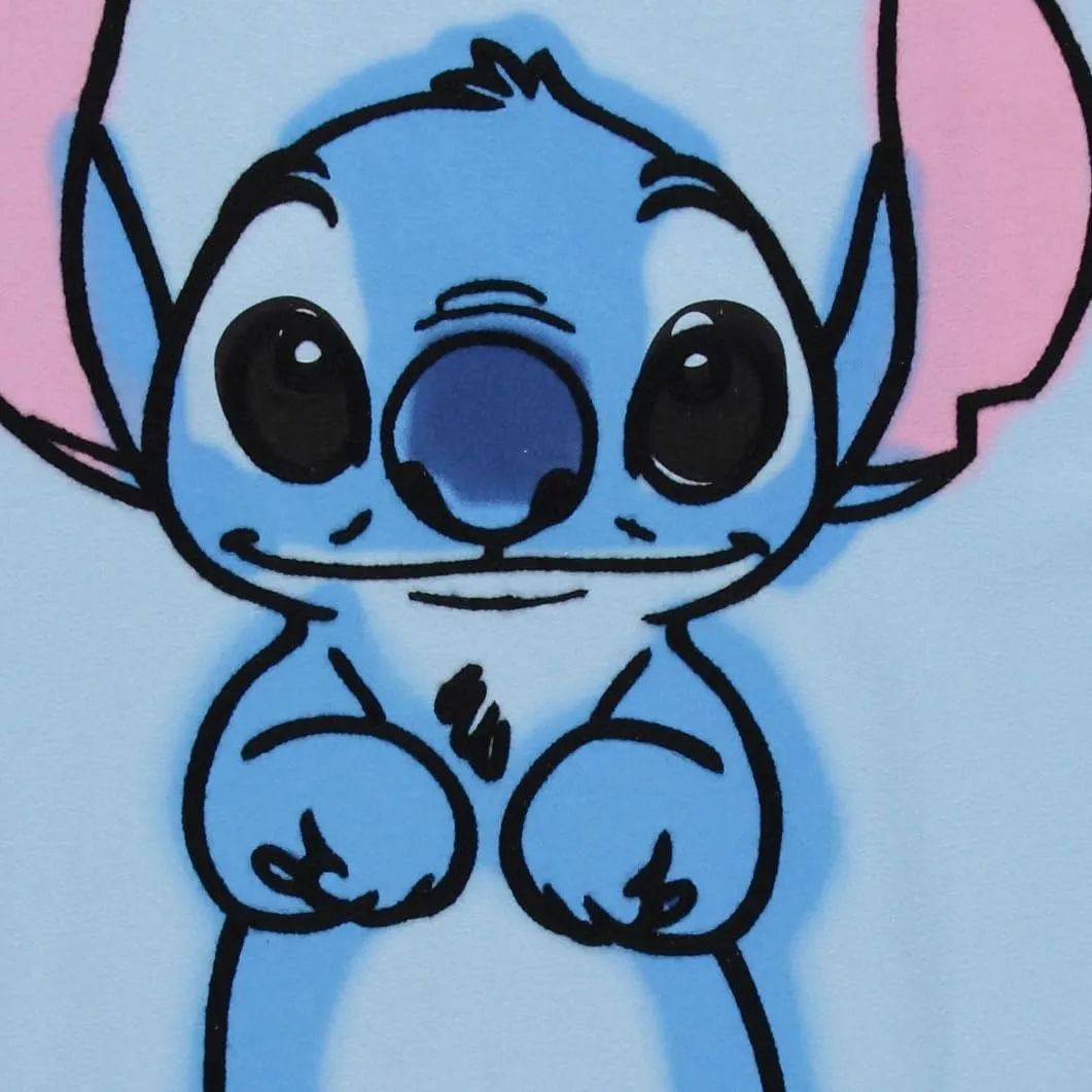 Disney Ladies Lilo and Stitch Shirt - Ladies Classic Lilo and Stitch Embroidery Tee Lilo and Stitch Front and Back T-Shirt