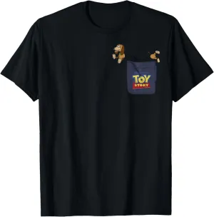 Disney Pixar Toy Story Slinky Dog Mini Pocket Icon Logo T-Shirt