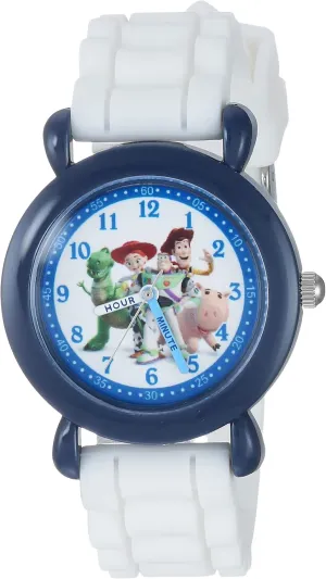 Disney Toy Story Kids' Plastic Time Teacher Analog Quartz Silicone Strap Watch