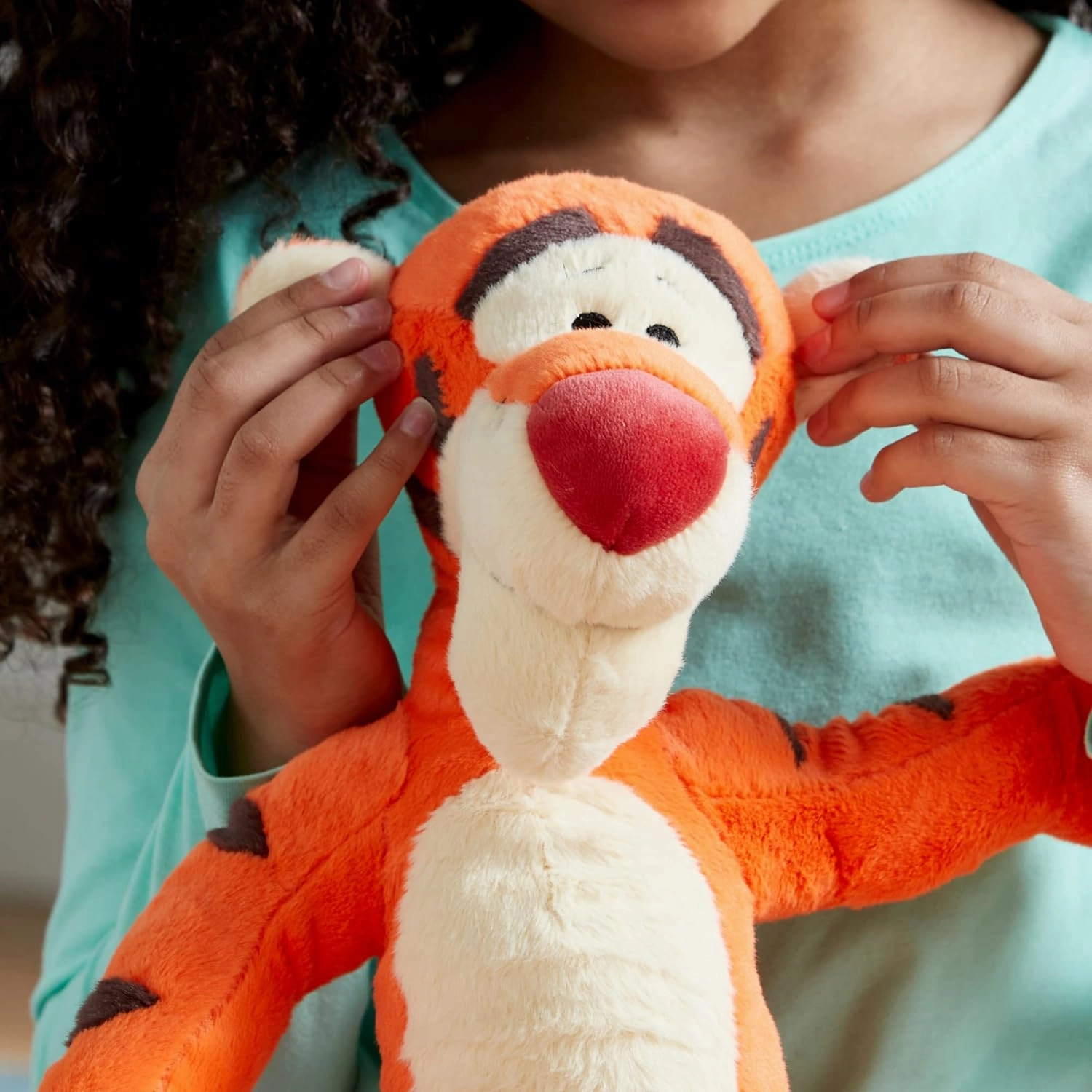 Disney Store Official Tigger Medium Soft Plush Toy, 44cm/17", Made With Soft-Feel Fabric With Embroidered Details And A Characterful Expression, Suitable For Ages 0 