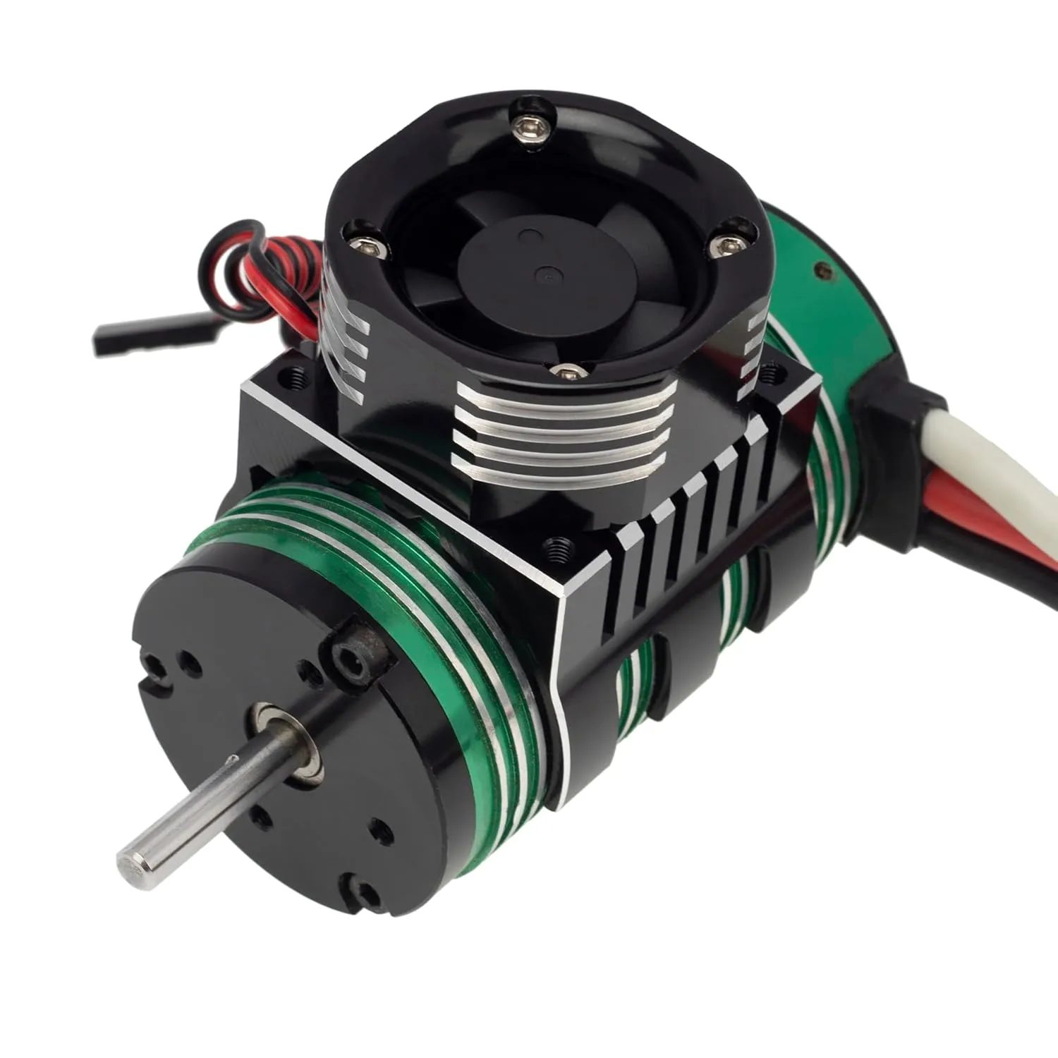 DKKY RC Motor Cooling Fan Heatsink 30mm 25000RPM for Arrma Axial Traxxas 1/6 1/8 1/10 RC Models 3010 Motor (Black, 30mm)