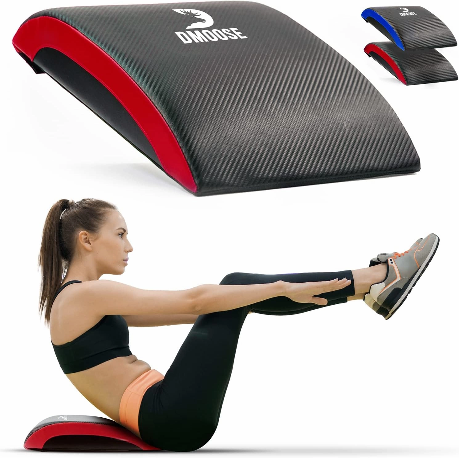 DMoose Ab Mat, Sit Pad for Core Workout Training, Full Range of Abdominal and Ab Workouts - Non Slip PVC leather and High-density Foam - Sit Up Exercise Equipment for Crunches and Leg Lifts