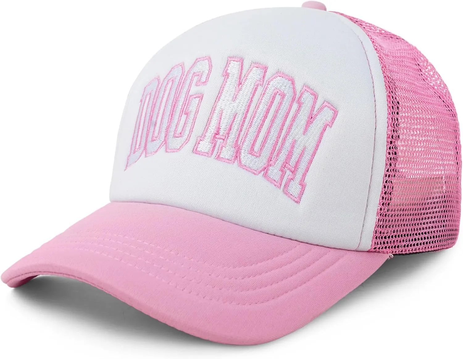 Dog Mom Gifts for Women - Embroidered Foam Front 5 Panel Snapback Trucker Hat - Stylish Comfort for All