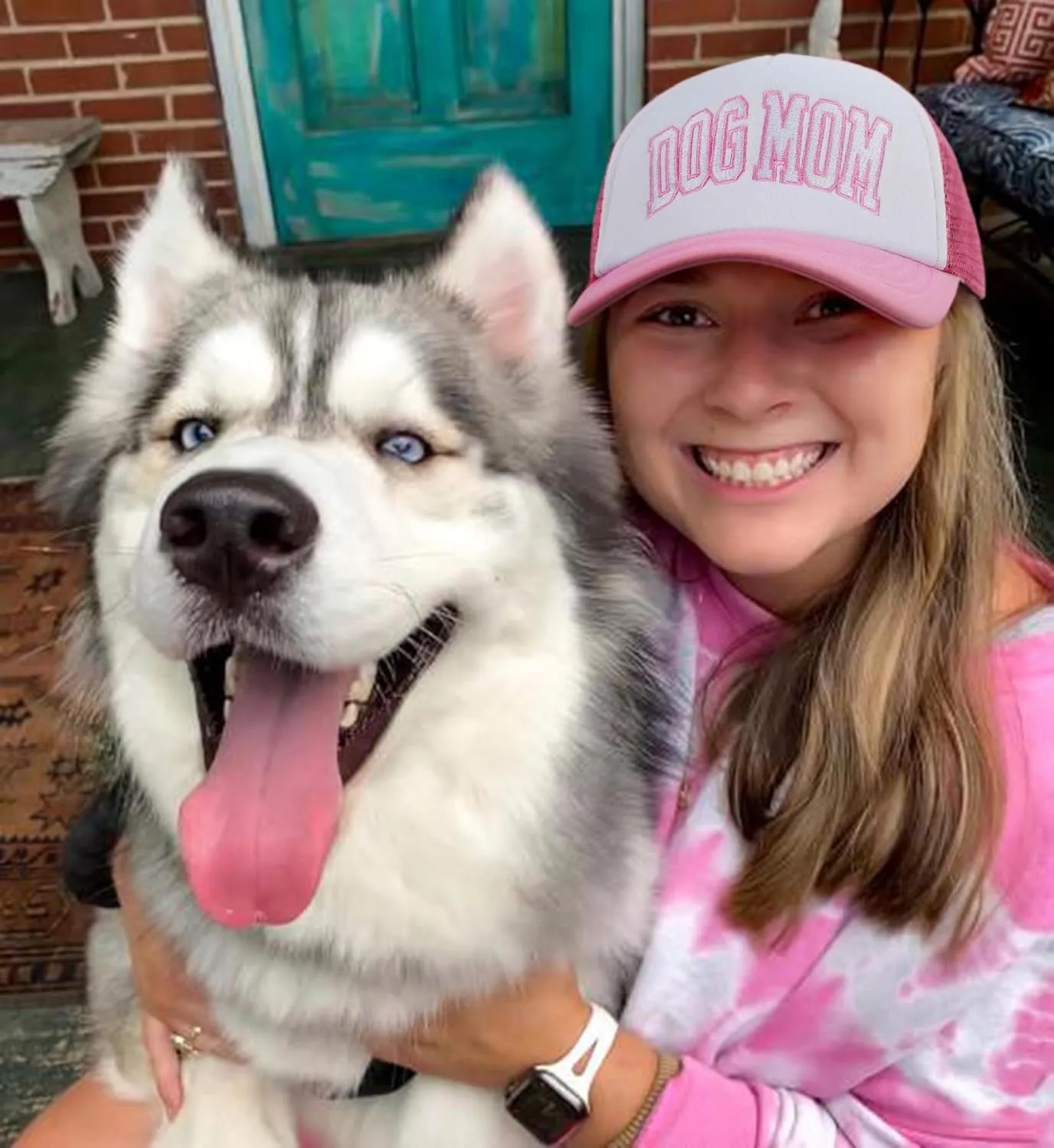 Dog Mom Gifts for Women - Embroidered Foam Front 5 Panel Snapback Trucker Hat - Stylish Comfort for All