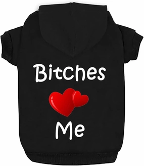 Dog Hoodie Dog Hoodies for Small Dog Clothes Apparel Love Me Fleece Sweater Winter Sweatshirt Warm Cotton Grooming Hoodie for Small Dog Medium Large Dog Cat Black XXL
