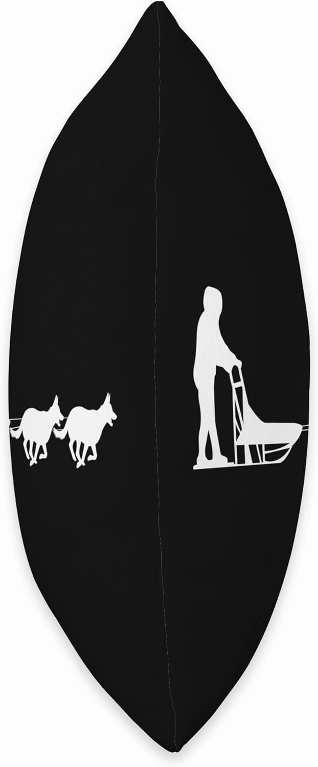 Dog Sled Racing Husky Siberia Huskies Musher Snow Ice Alaska Throw Pillow