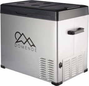 Domende 12 volt Refrigerator 54qt Portable Freezer Electric Cooler Compressor Car Fridge for Car Truck Vehicle RV Boat Outdoor and Home use 12/24V DC and 90-250 AC,Cooling to -4F