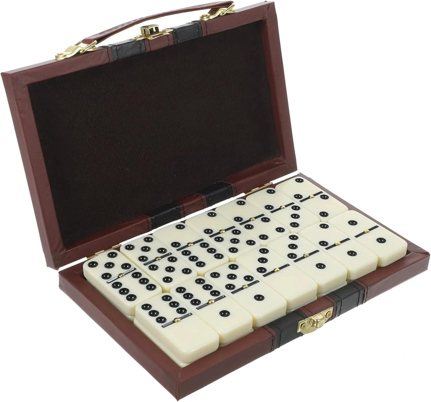 Dominoes Block Set Toy Custom Dominoes Set Wooden Box for Friends Family
