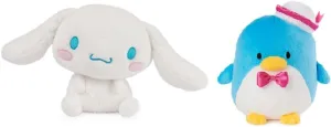 Donna's Home Emporium GND Sarnio Friends 2 Piece 6" Plush Bundle, Cinnamoroll and Tuxedosam Officially Licensed