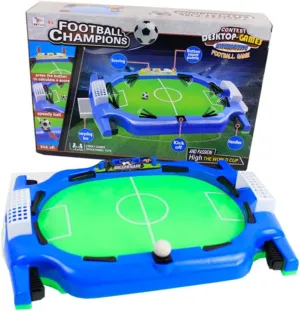 Double Persons Desktop Foosball Game Table for Boys and Girls Interactive Football Toy Quick Setup Safe Design Graphics for Indoor Fun and Family Play