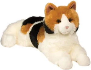 Douglas Puzzle Calico Cat Plush Stuffed Animal