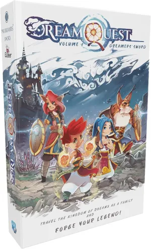 Dream Quest Board Game - Fantasy Adventure Game, Cooperative Strategy Game, Fun Family Game for Kids & Adults, Ages 10 , 2 Players, 30-60 Minute Playtime, Made by Space Cow