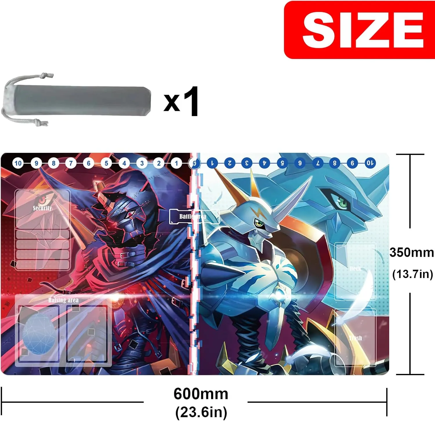 DTCG playmat Duel Mat Gaming Competition Pad Card Binder Deck 35x60CM 13.7x23.6in