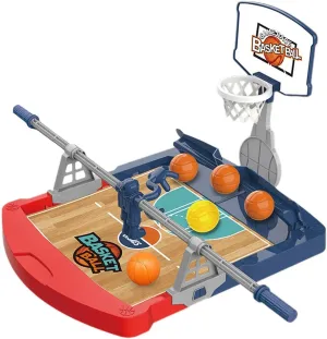 DYNWAVE Basketball Toy Table Basketball Games Set Novelty Toy Fun Mini Basketball Game Basketball Desktop Toy for Kids Children, with 5 Balls