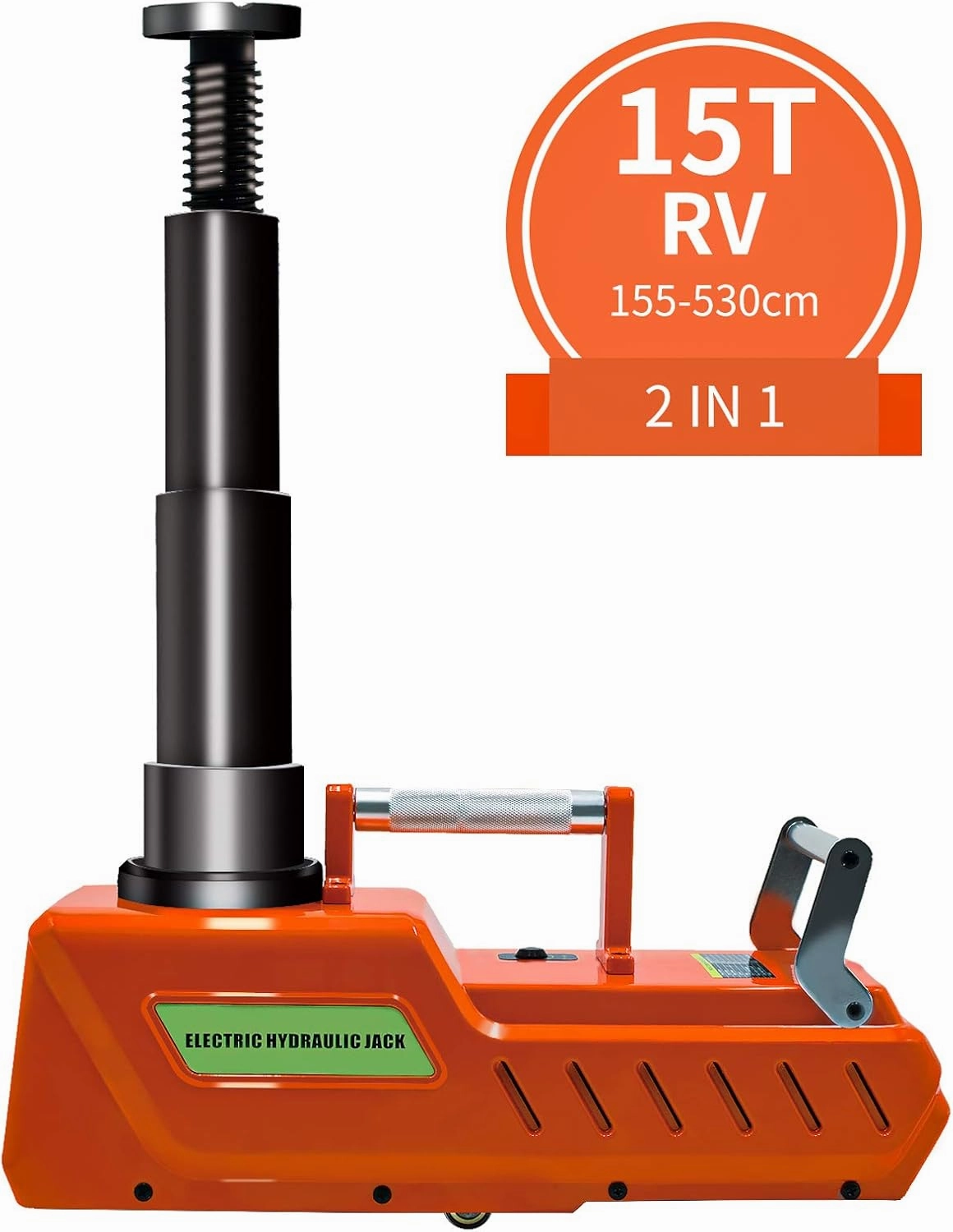 E-HEELP Electric Car Jack, 12V DC Heavy Duty Electric Hydraulic Car Floor Jack with LED Light for RV, Sedan, Van, SUV, Trucks, (7.8-20.4 inches)
