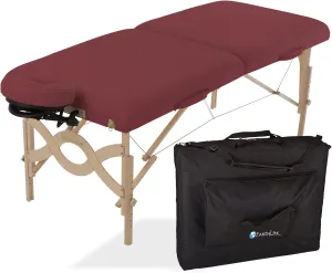 EARTHLITE Portable Massage Table Package AVALON – Reiki Endplate, Premium Flex-Rest Face Cradle & Strata Cushion, Carry Case (30”x73”)