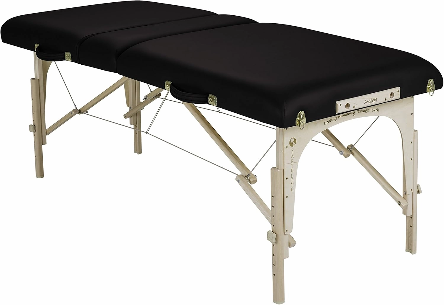 EARTHLITE Portable Massage Table Package AVALON – Reiki Endplate, Premium Flex-Rest Face Cradle & Strata Cushion, Carry Case (30”x73”)