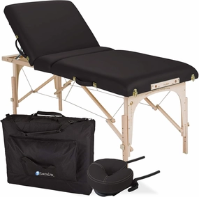 EARTHLITE Portable Massage Table Package AVALON – Reiki Endplate, Premium Flex-Rest Face Cradle & Strata Cushion, Carry Case (30”x73”)