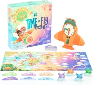 Educational Insights Time to Fly - Telling Time Board Game, Toddler Learning Clock Toy, Preschool Board Games, Number Recognition, Learn to Read Digital and Analog Clocks for Kids Ages 4 