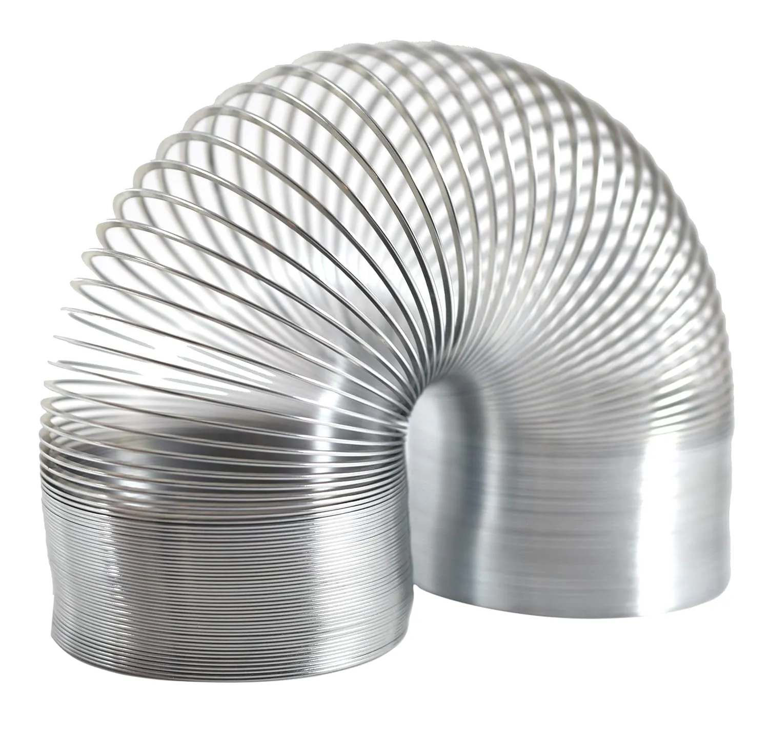 EISCO Wave Form Helix Spring, 4" Closed Length x 3" Diameter - A Scientist's Version of The Classic Toy - Extra Long